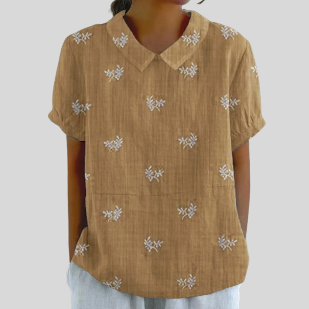 Top Elegante con Fiori
