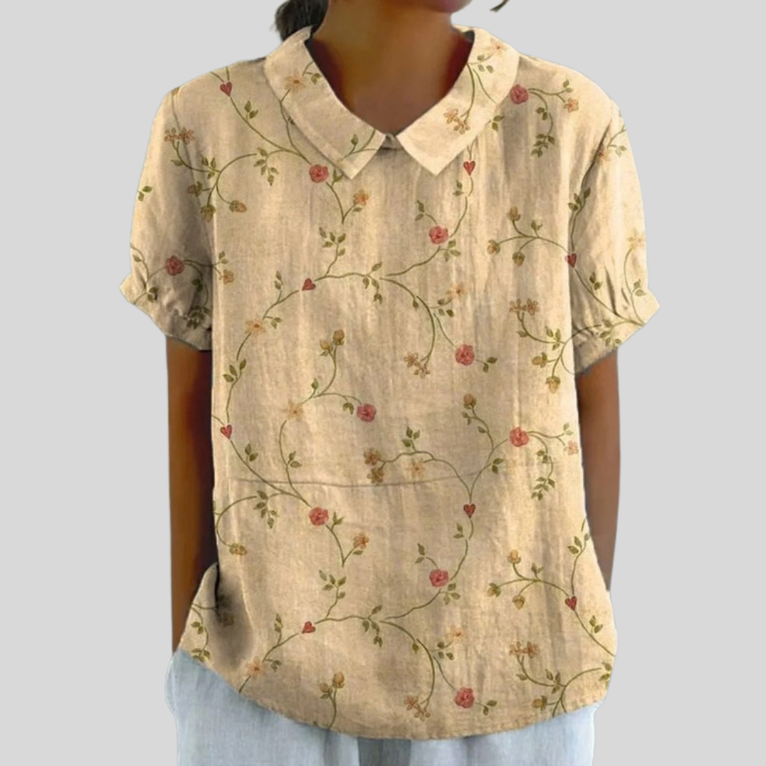 Top Floreale Elegante