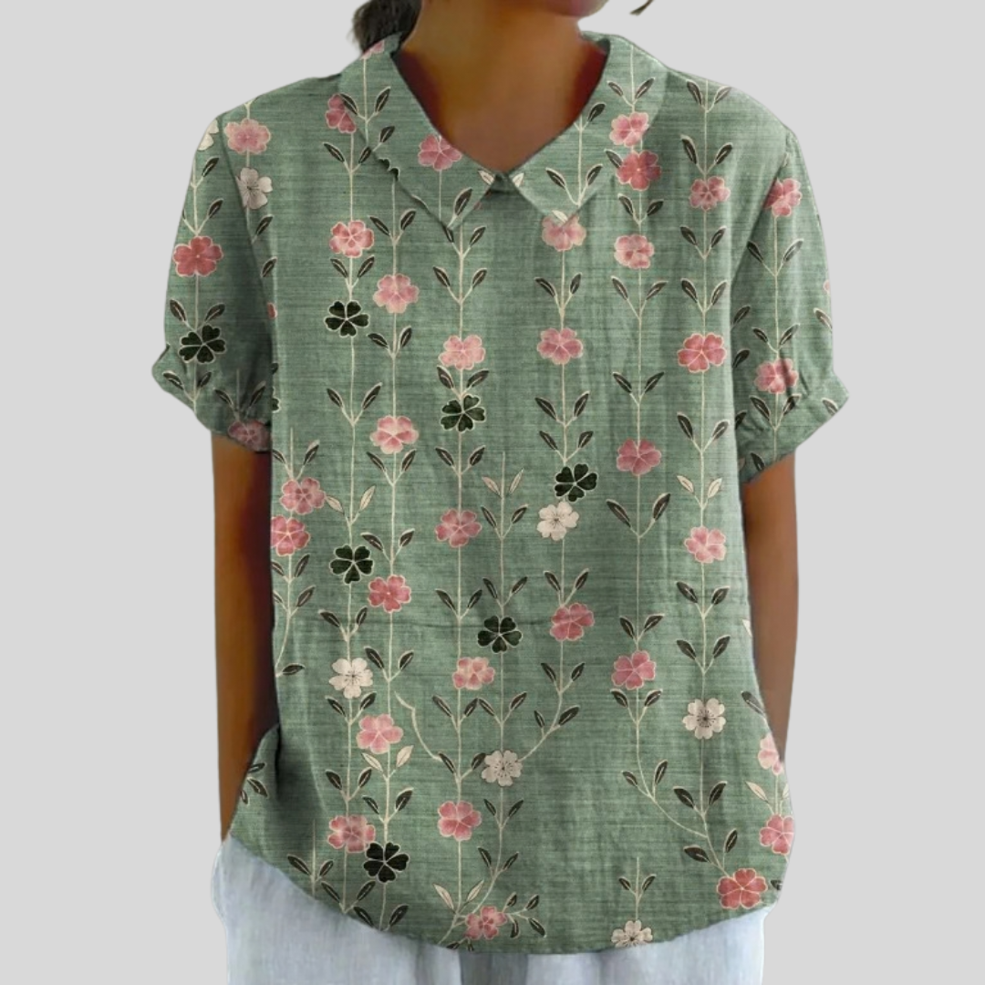 Top Floreale Elegante