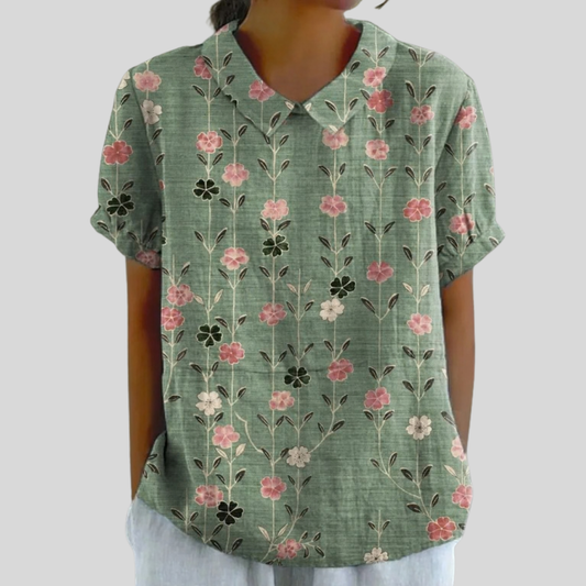 Top Floreale Elegante