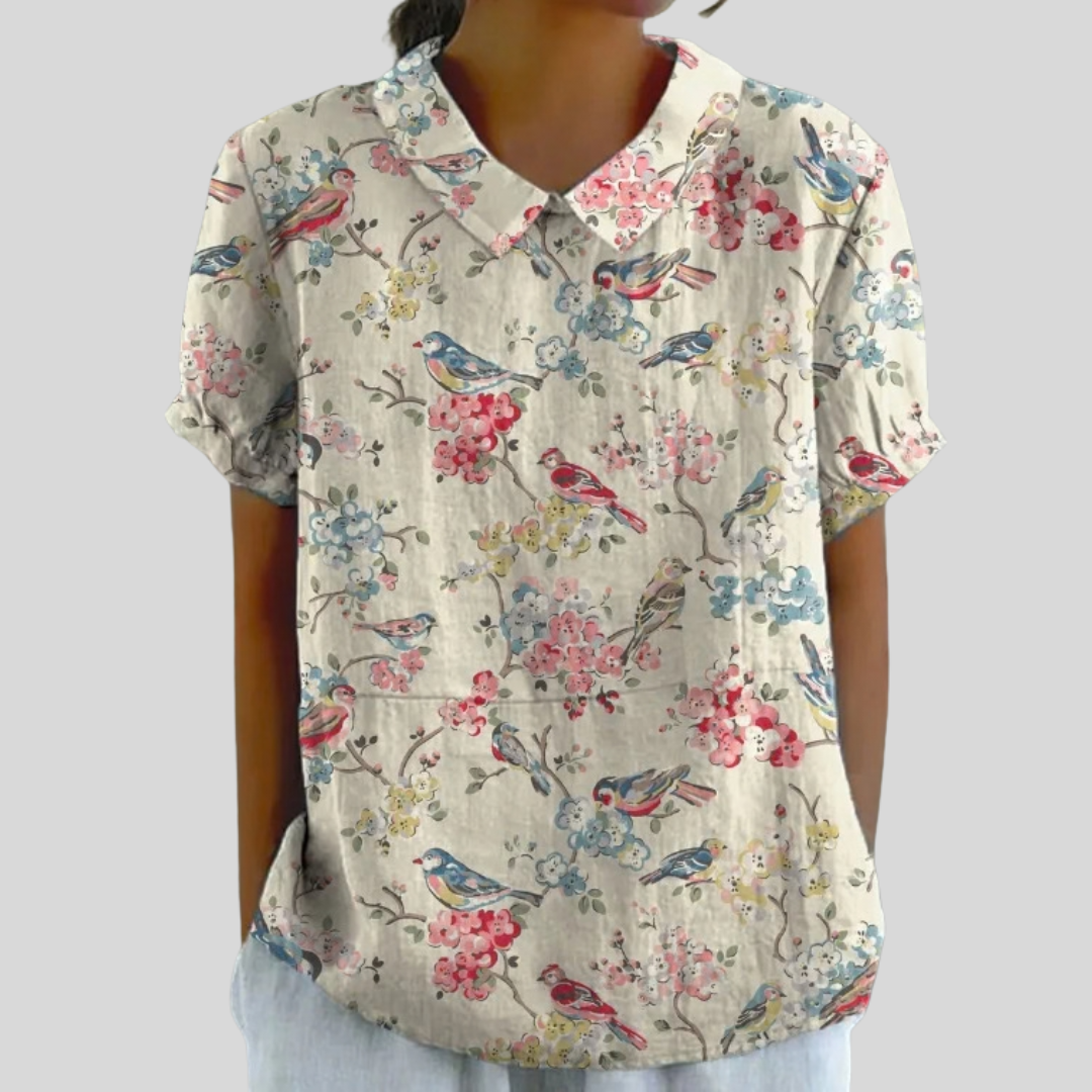 Top Floreale Elegante